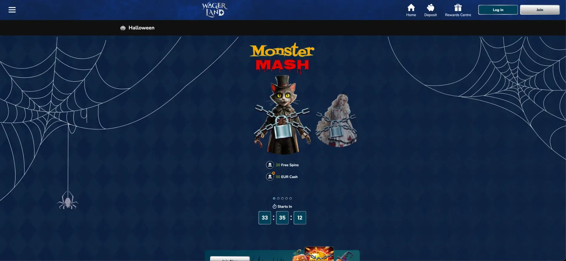 WagerLand Monster Mash event overview